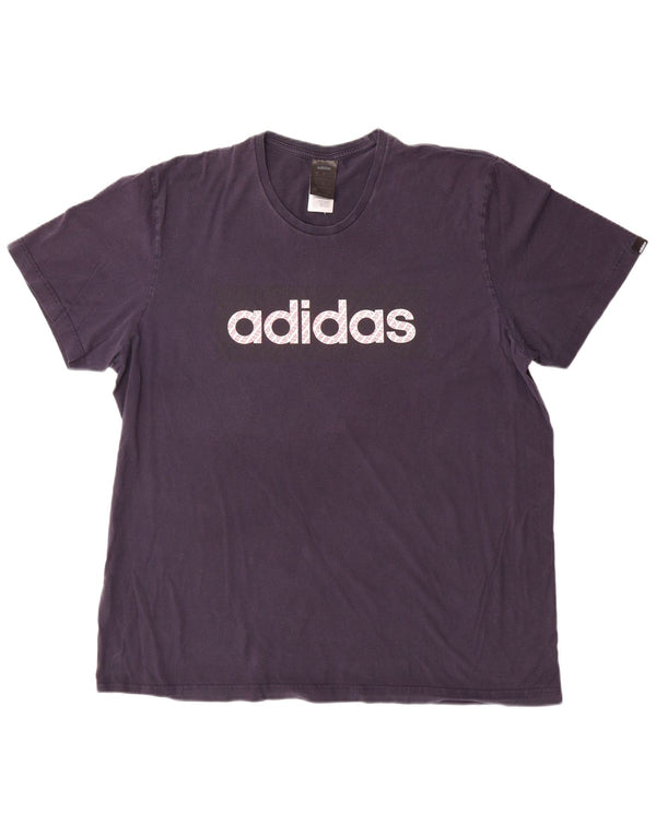Adidas Camiseta gráfica para hombre Top 2XL Azul marino Algodón
