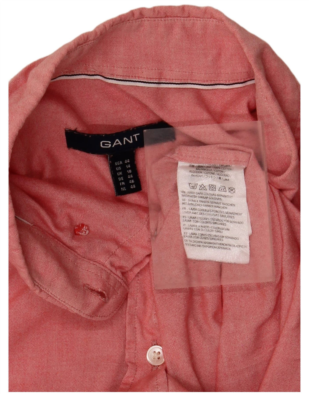 GANT Camisa para hombre ES 40 XL Algodón rosa
