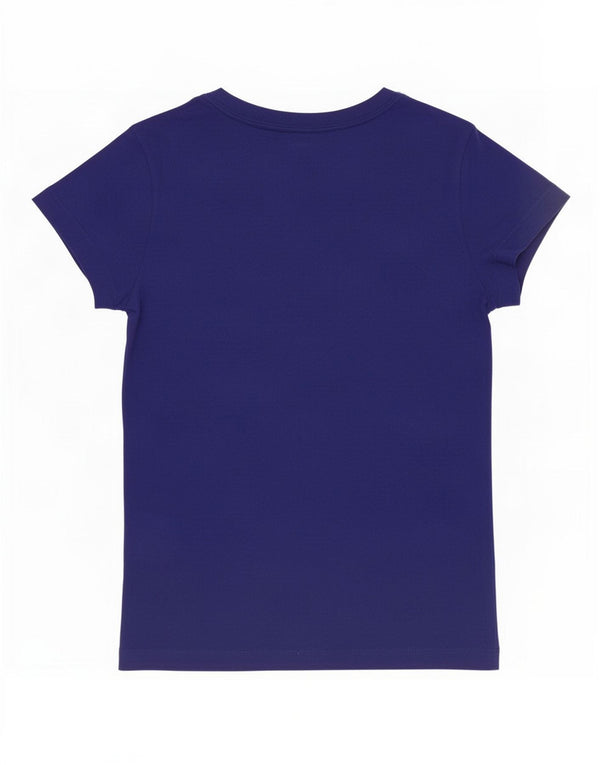 Diesel Mujer Camiseta Gráfica Top UK 10 Small Púrpura