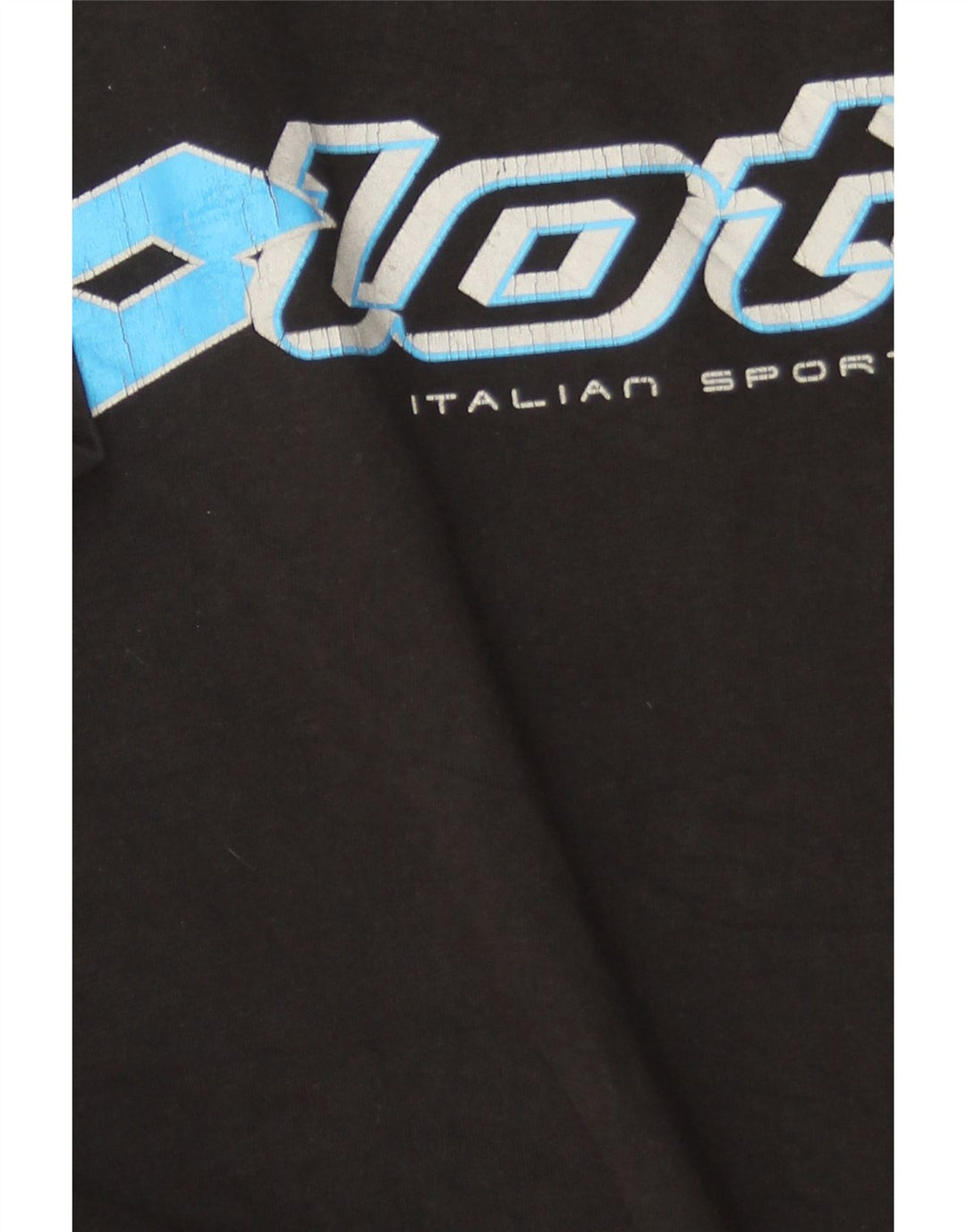 LOTTO Camiseta gráfica para hombre Top Medium Black