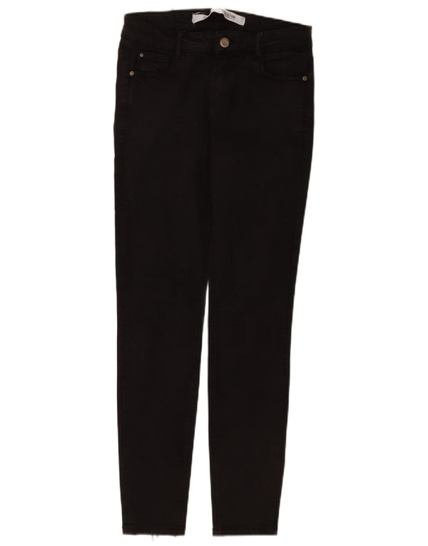 Zara Vaqueros Pitillo Mujer EU 36 XS W26 L28 Lyocell Negro