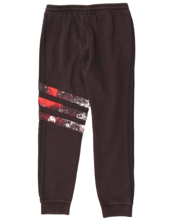 ADIDAS Hombre Pantalones De Chándal Joggers Grande Negro Colorblock Algodón