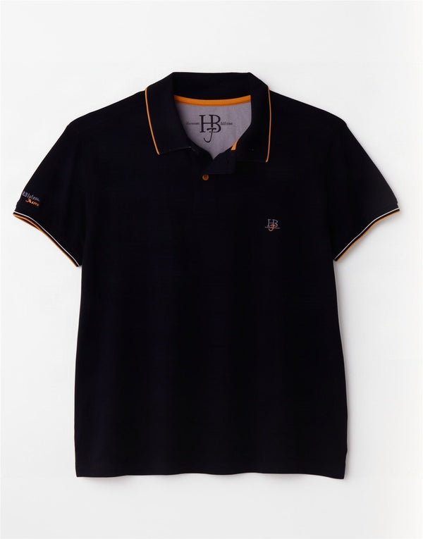 Harmont & Blaine Polo para hombre pequeño algodón azul marino