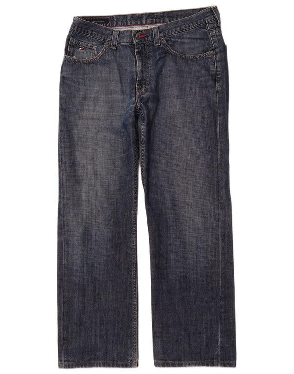 TOMMY HILFIGER Vaqueros rectos para hombre W34 L32 Algodón azul