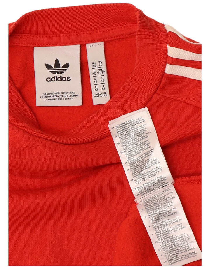 Adidas Hombre Sudadera Jumper XS Rojo Algodón