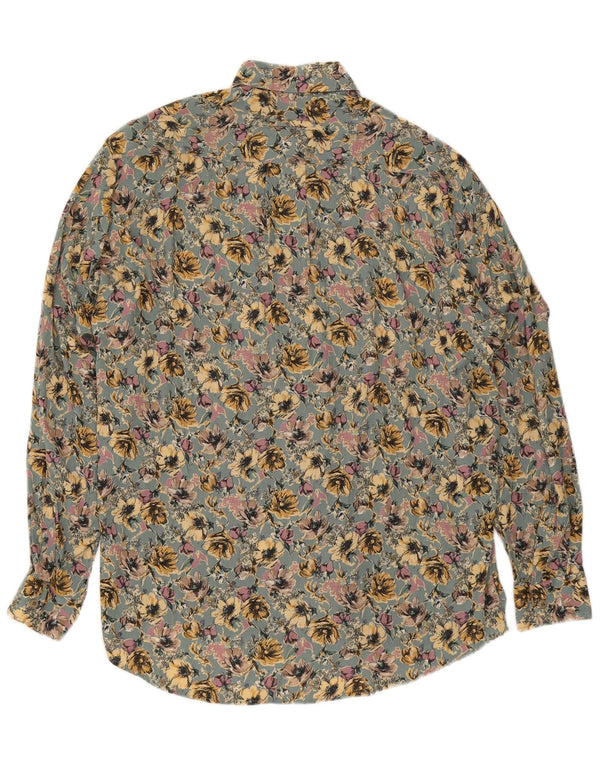 Camisa Daniel Dodd Hombre Viscosa Floral Verde Medio