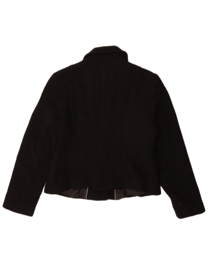 Marks & Spencer Abrigo corto para mujer UK 44 Viscosa negra mediana