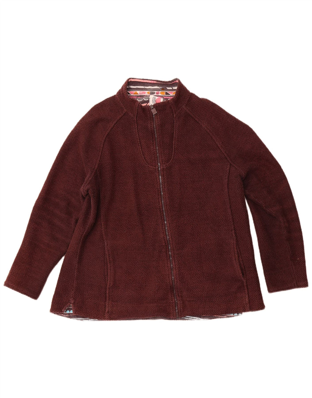 WEIRD FISH Chaqueta superior de chándal para mujer UK 20 2XL Algodón marrón