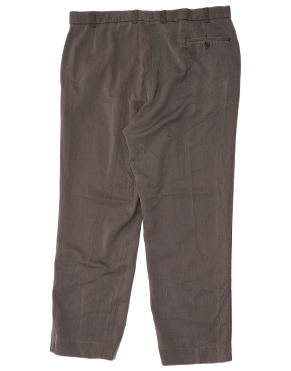 Marks & Spencer Pantalones chinos cónicos para hombre W36 L29 Gris