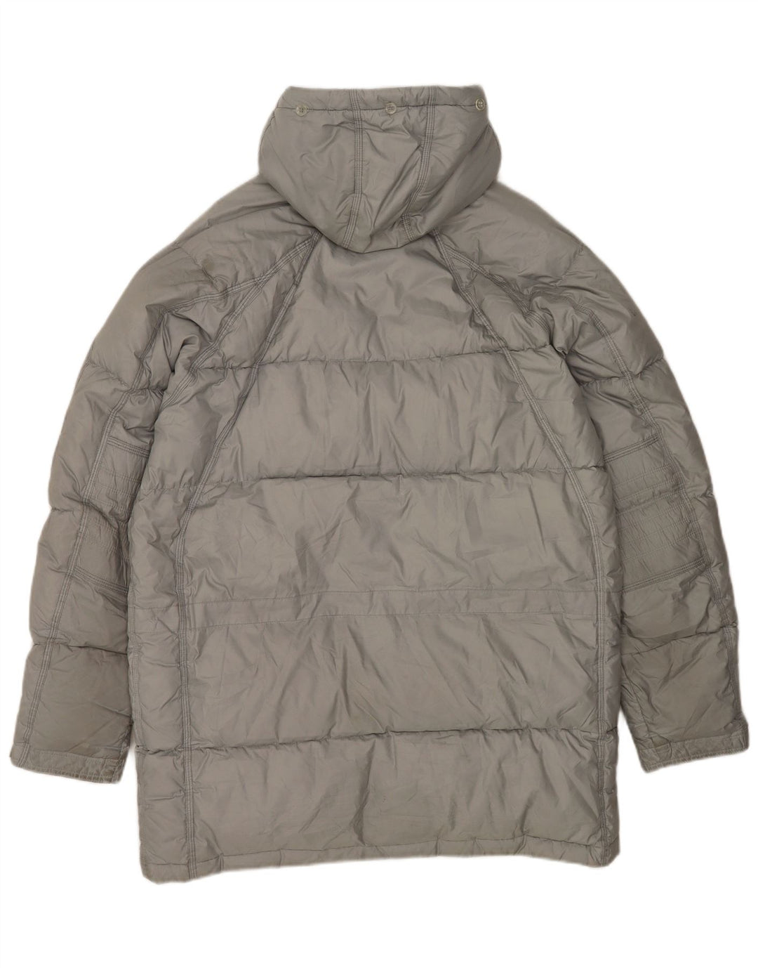 Nike Abrigo acolchado holgado con capucha para hombre UK 39/41 Poliéster gris medio