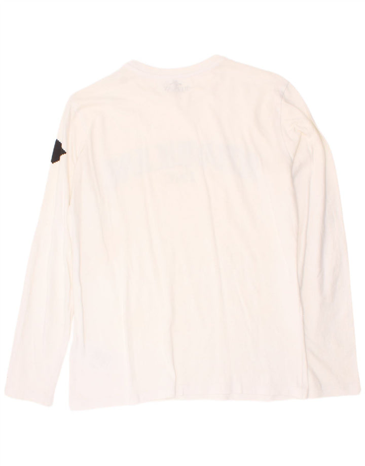 Replay Camiseta gráfica para niño manga larga 15-16 años Algodón blanco