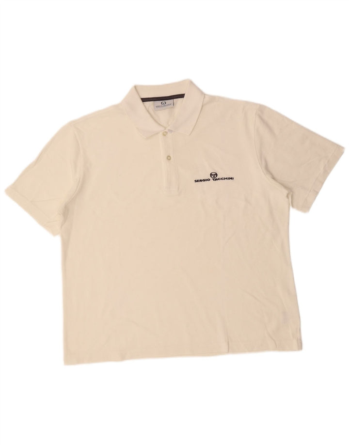 SERGIO TACCHINI Polo Hombre XL Blanco Algodón