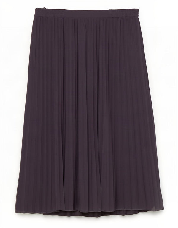 Falda plisada para mujer Marks & Spencer UK 20 2XL W42 Poliéster azul marino