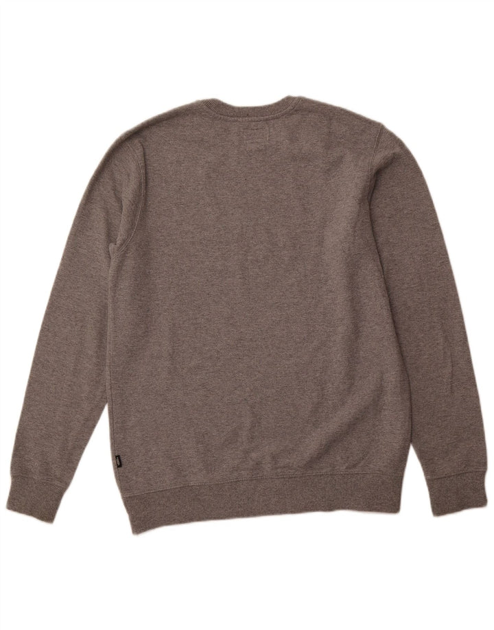 Vans Hombre Sudadera Gráfica Jersey Pequeño Gris Moteado