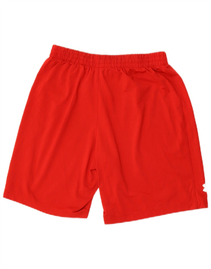Under Armour Pantalones cortos deportivos para niños 11-12 años Grande Rojo Poliéster