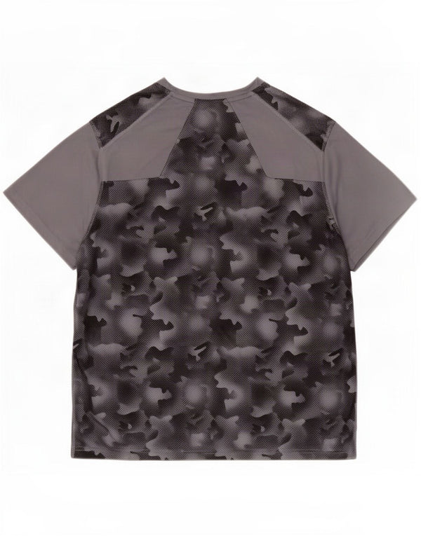 Mountain Warehouse Camiseta para hombre Top 2XL Gris Camuflaje Poliéster