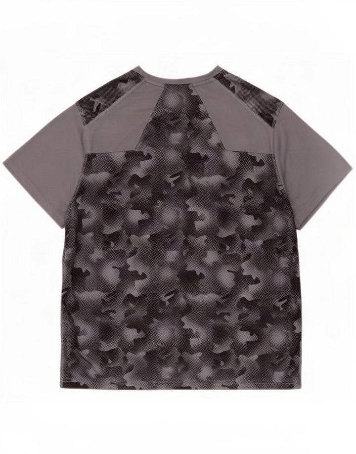Mountain Warehouse Camiseta para hombre Top 2XL Gris Camuflaje Poliéster