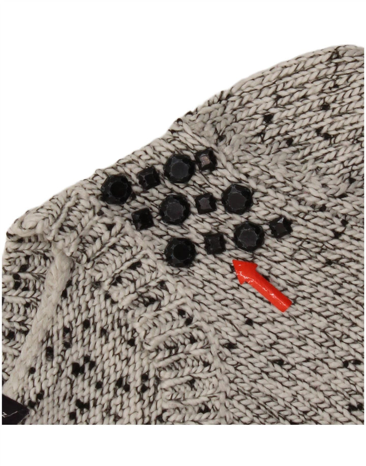Marks & Spencer Suéter tipo jersey con cuello barco para mujer Reino Unido 40 Gris medio moteado
