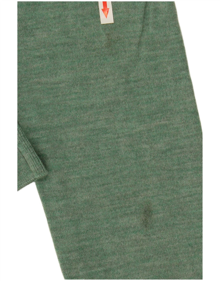 John Lewis Jersey de cuello redondo para hombre de lana merino verde medio