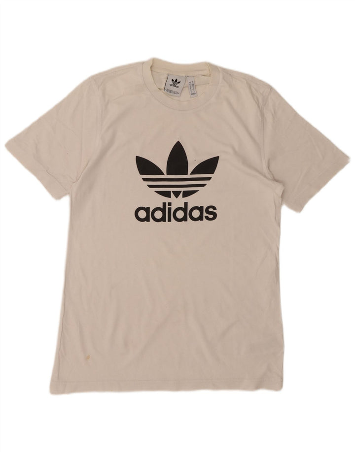 ADIDAS Camiseta gráfica para hombre Top Small White Cotton