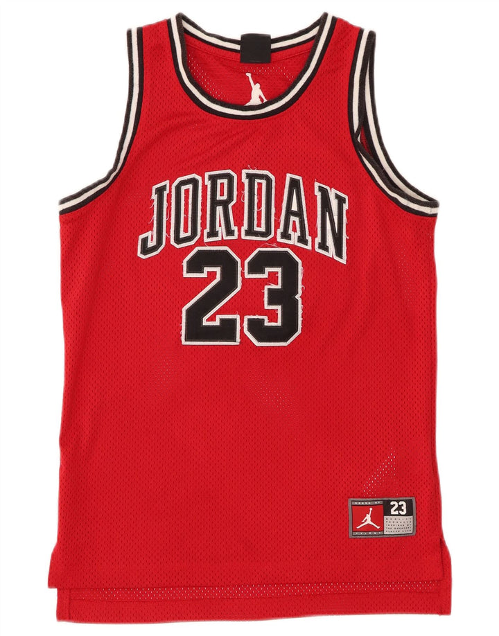 JORDAN Camiseta sin mangas estampada para niño 10-11 años Mediano Rojo Poliéster