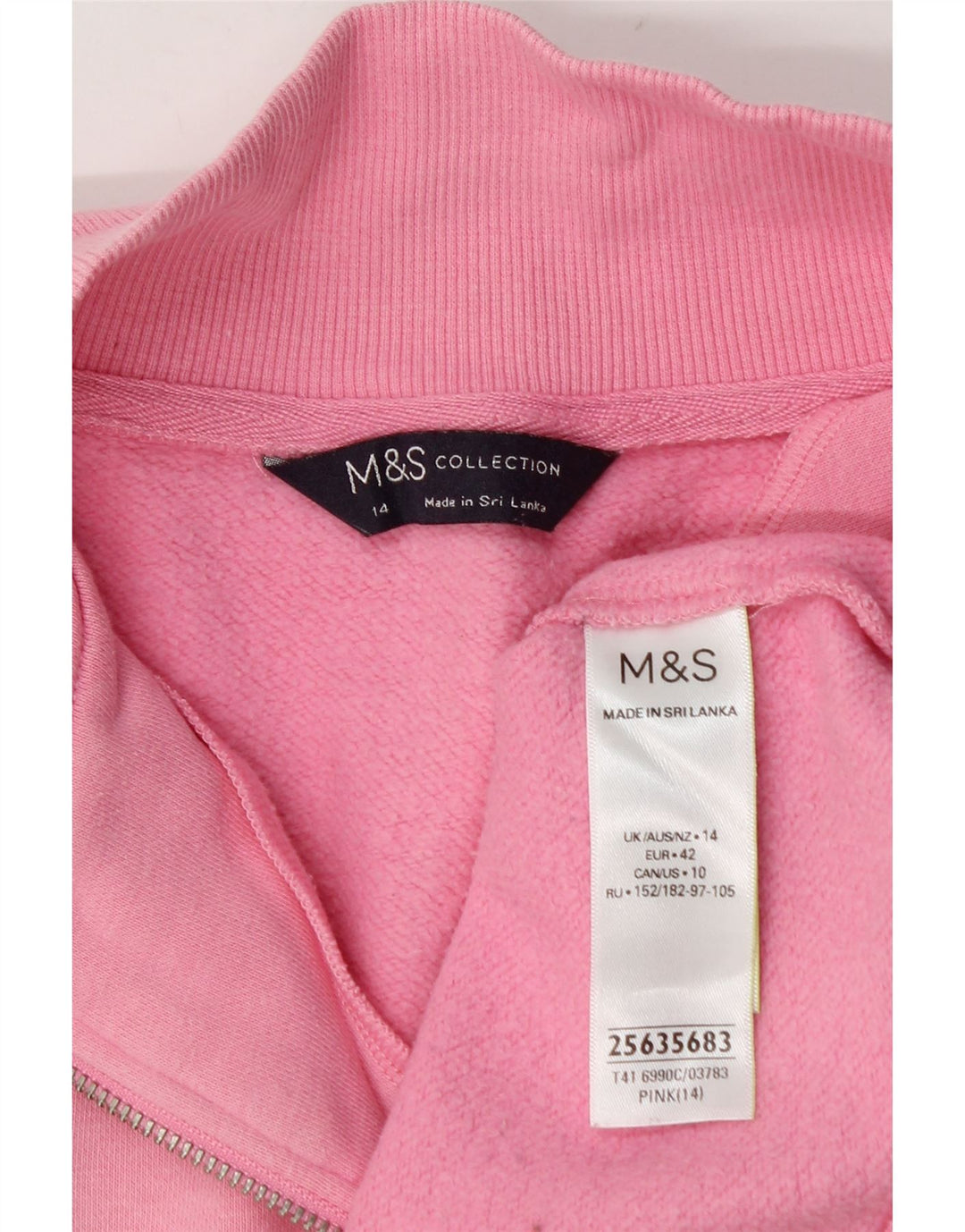 Marks & Spencer - Sudadera extragrande para mujer, talla 40, color rosa