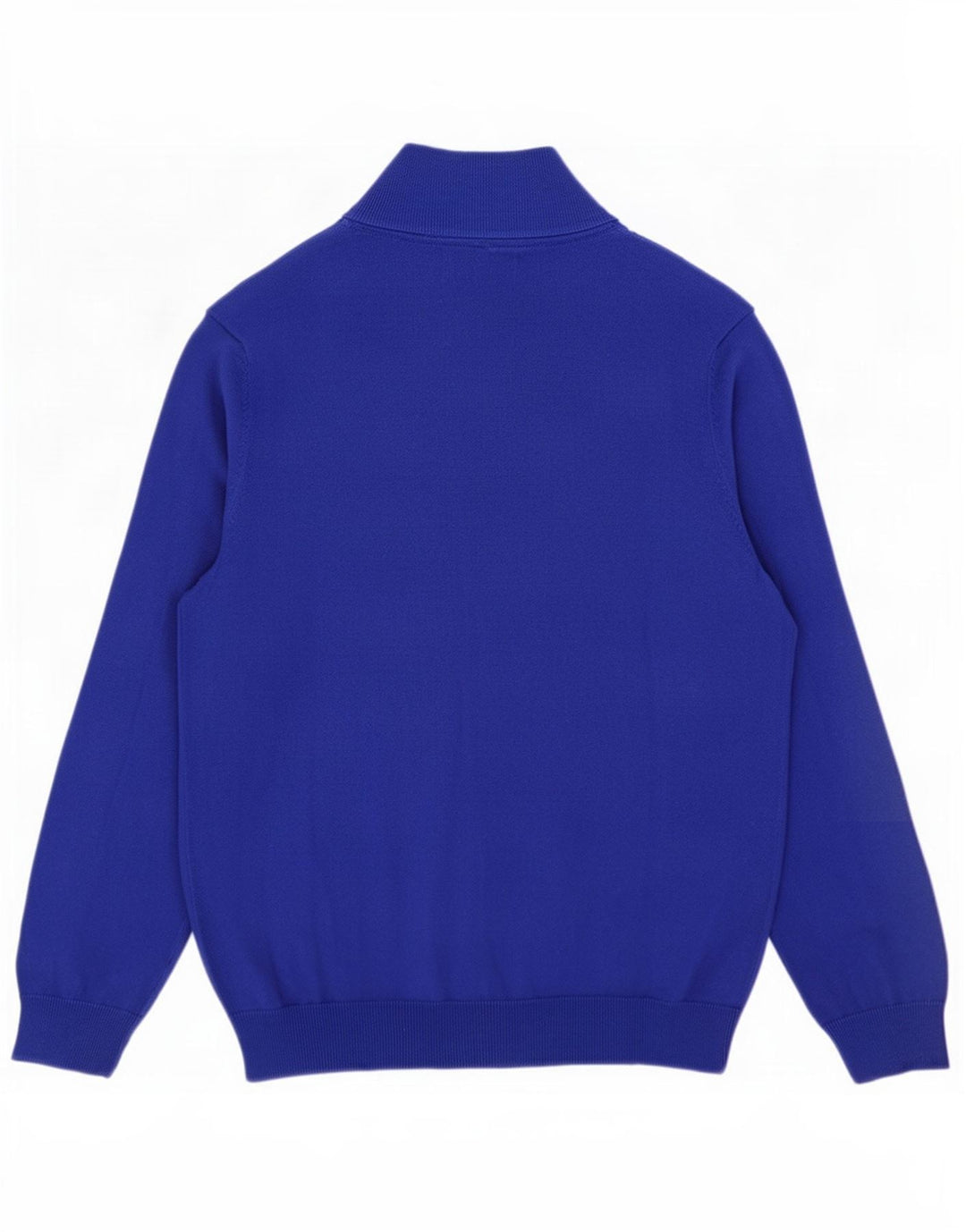 Lyle & Scott Jersey con cuello y cremallera para hombre, talla grande, algodón azul