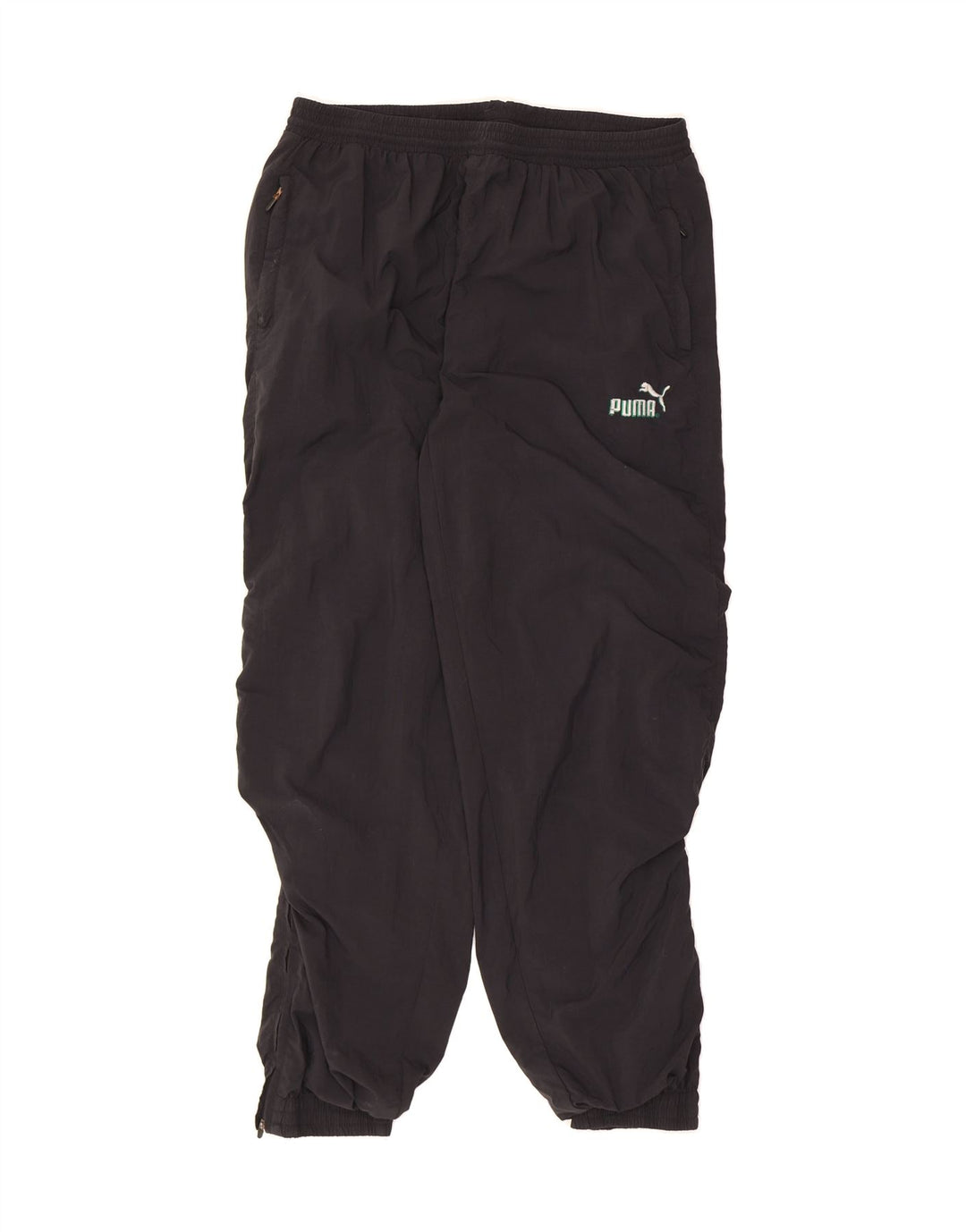 PUMA Mens Tracksuit Trousers Joggers Large  Black Polyester Vintage Puma and Second-Hand Puma from Messina Hembry 