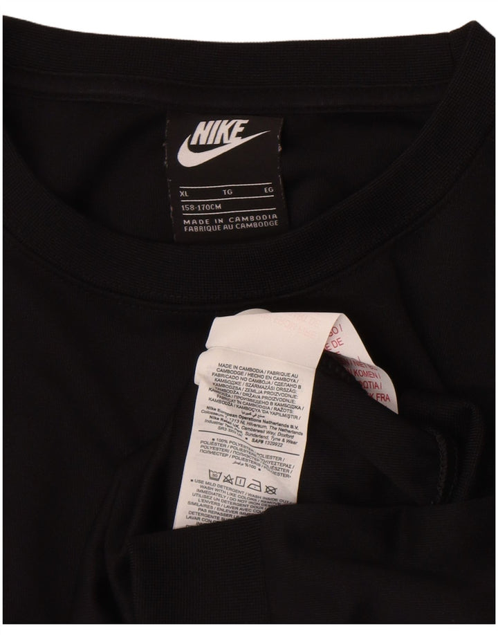 Nike Sudadera para niño Jumper 13-14 años XL Negro Poliéster