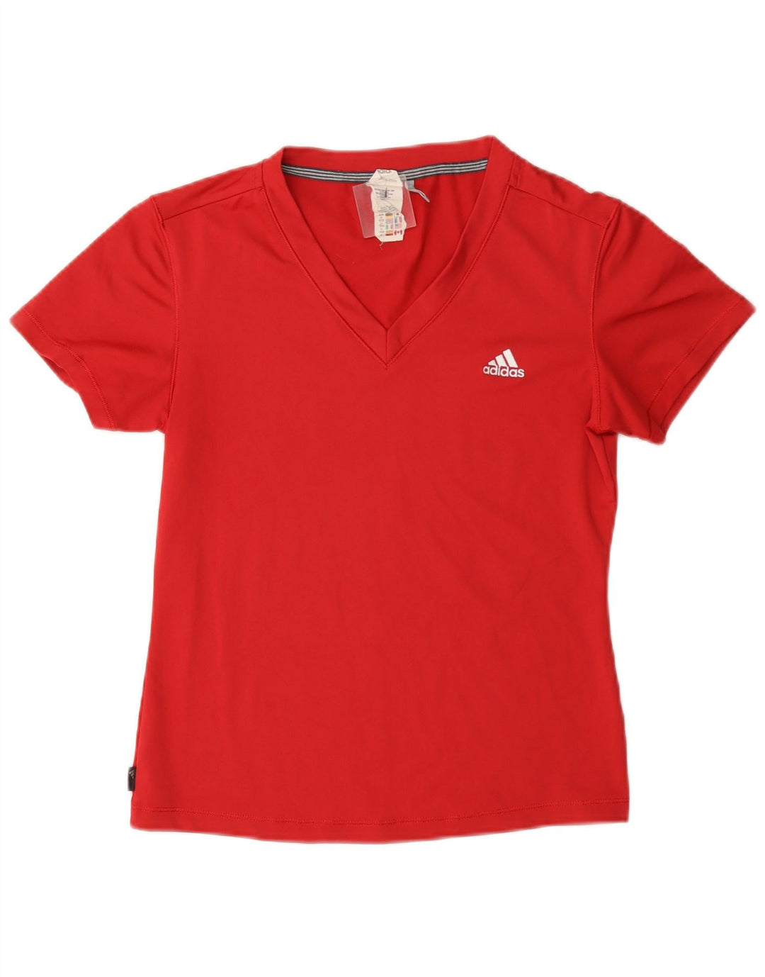 Adidas Mujer Clima 365 Camiseta Top UK 14 Medio Rojo Poliéster