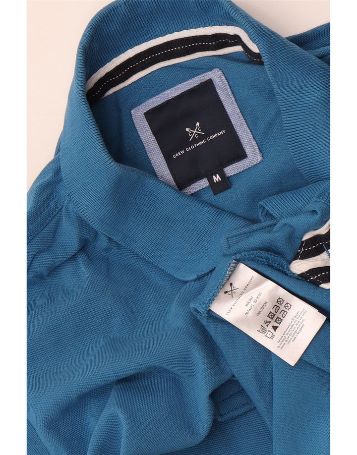 Crew Clothing Polo para hombre de algodón azul medio