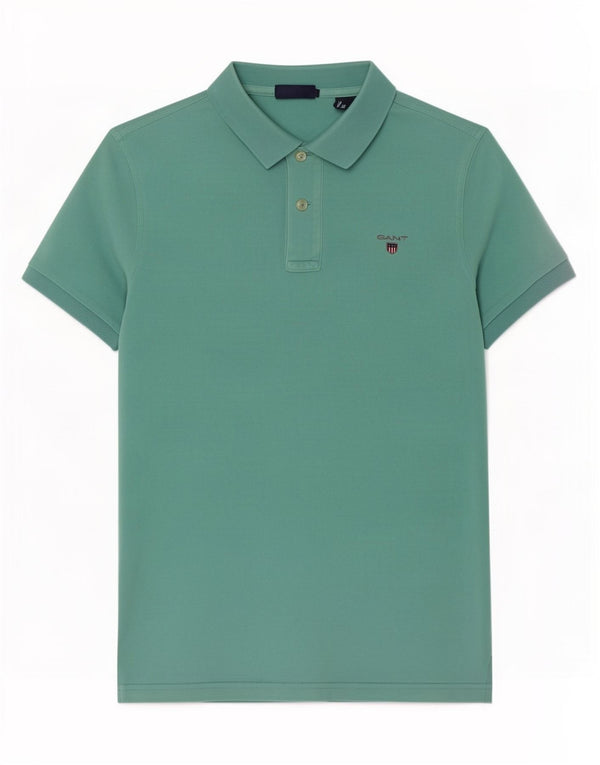 Gant Polo Regular Hombre XS Algodón Verde