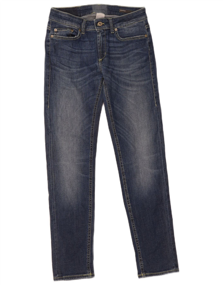 Vaqueros Dondup Mujer Monroe Slim W29 L28 Algodón Azul