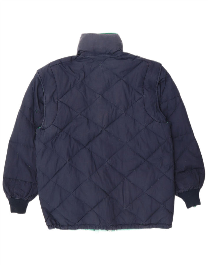DOLOMITE Mens Hooded Reversible Padded Jacket UK 30 3XS Green Polyester
