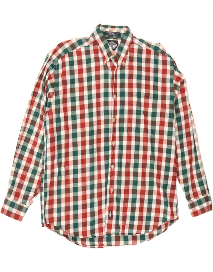 DOCKERS Mens Flannel Shirt Medium Multicoloured Gingham Cotton Vintage Dockers and Second-Hand Dockers from Messina Hembry 