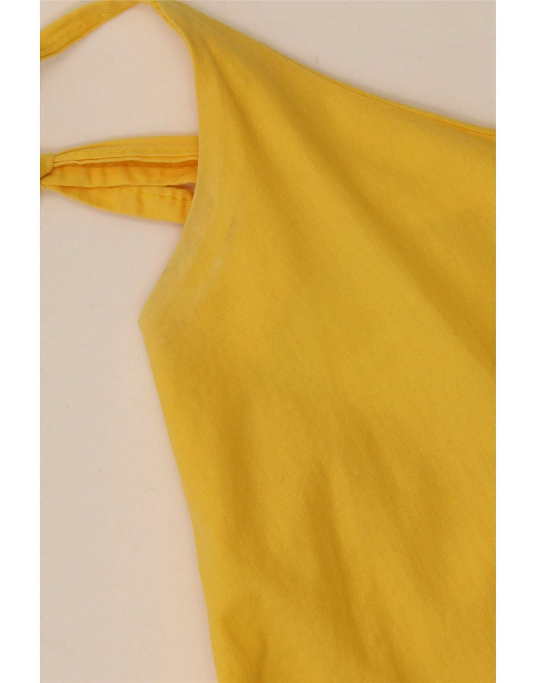 Vintage Mujer Sundress Reino Unido 12 Amarillo Medio
