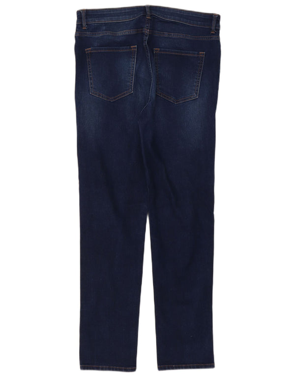 Marks & Spencer Vaqueros ajustados para mujer UK 14 Large W32 L29 Algodón azul marino