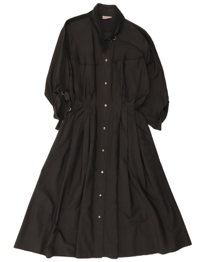 BETTY BARCLAY Vestido largo de manga 3/4 para mujer UK 46 Grande Negro