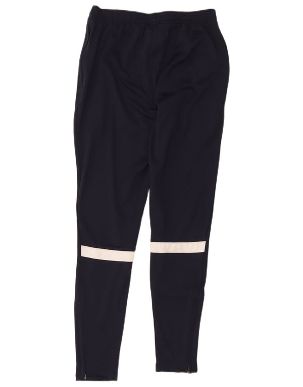 Nike Mujer Dri Fit Chándal Pantalones UK 8 Small Azul Marino Colorblock