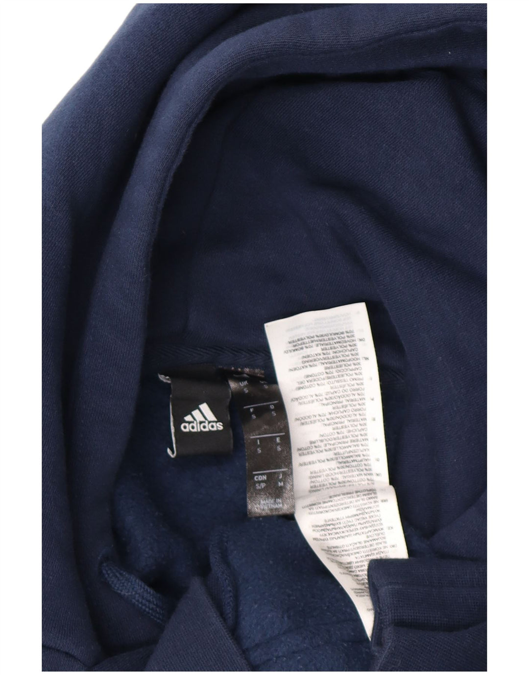 ADIDAS Hombre Sudadera con capucha Jumper Small Azul Marino Algodón