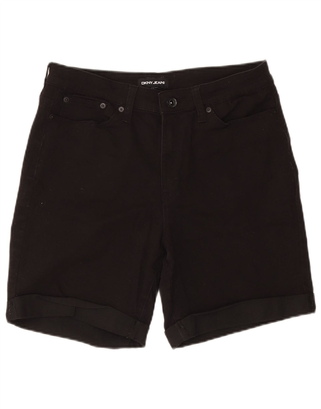 Pantalones Cortos Casuales Dkny Mujer W30 Mediano Negro