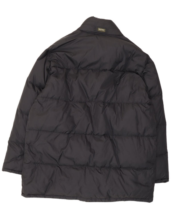 Henry Cottons Abrigo acolchado con capucha para hombre UK 54 2XL Nylon negro