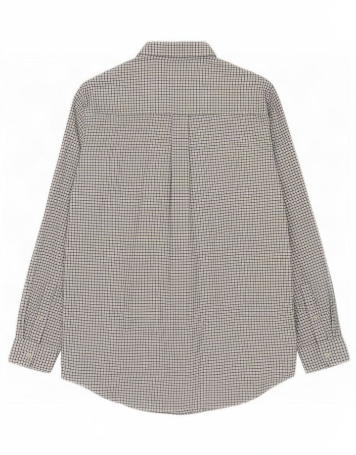 Camisa Chaps Hombre Mediana Cuadros Blancos