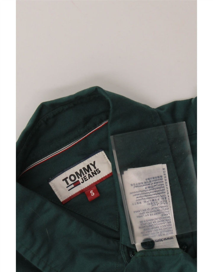 Camisa TOMMY HILFIGER Hombre Small Verde Algodón