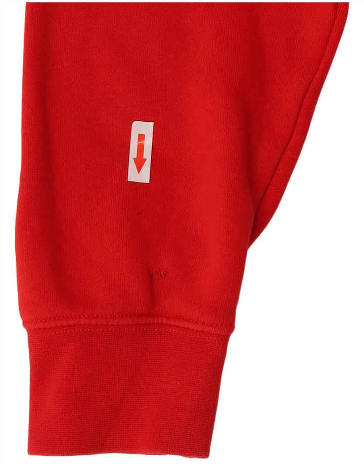 Nike - Sudadera con capucha para hombre, talla pequeña, color rojo, algodón