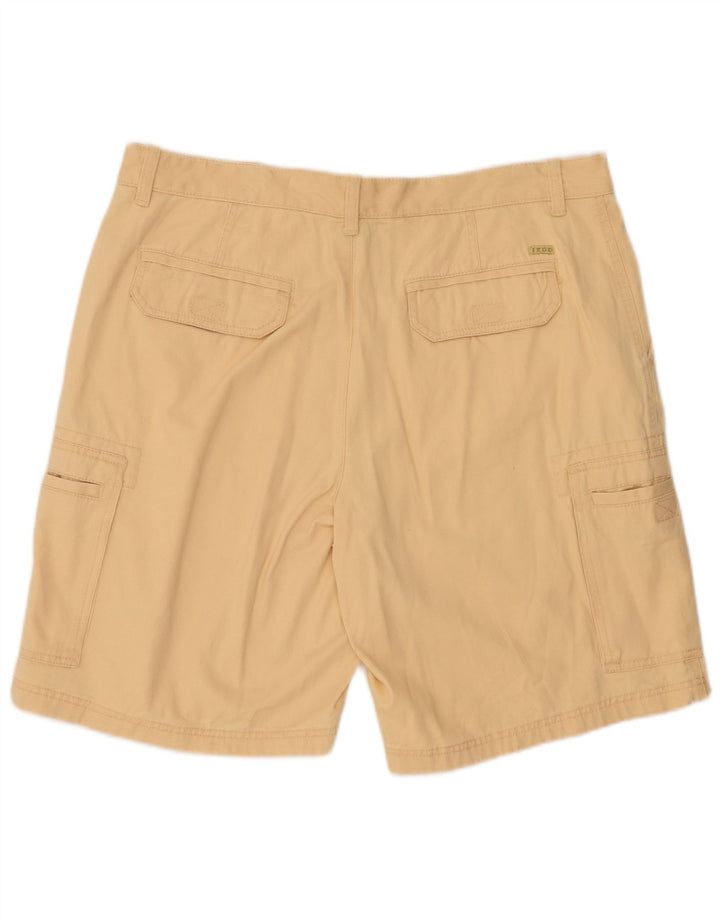 IZOD Pantalones cortos cargo para hombre W38 XL Algodón beige