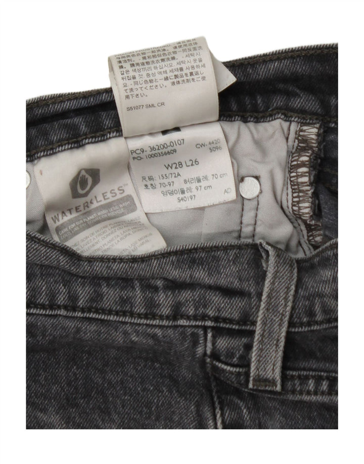 LEVI'S Jeans rectos 501 para mujer W28 L26 Algodón negro