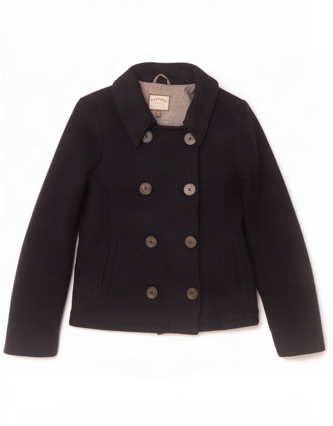Chaquetón para mujer Fat Face UK 40 Small Lana azul marino