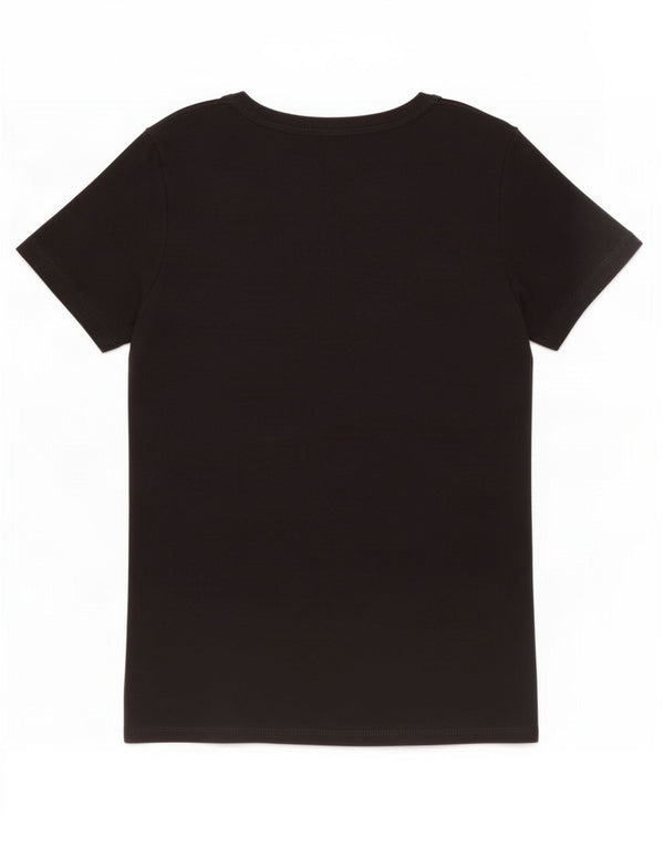 Marks & Spencer Camiseta para Mujer Top UK 44 Mediano Algodón Negro