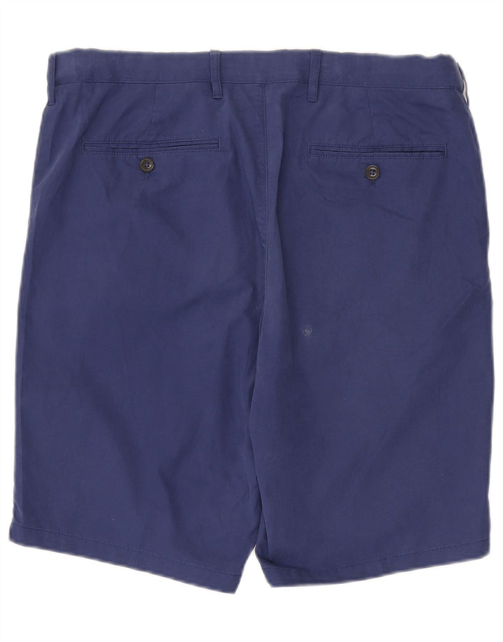 Marks & Spencer Pantalones cortos chinos para hombre W34 Algodón azul grande